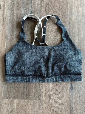 Lululemon Women's Energy Sports Bra Gray Size 6